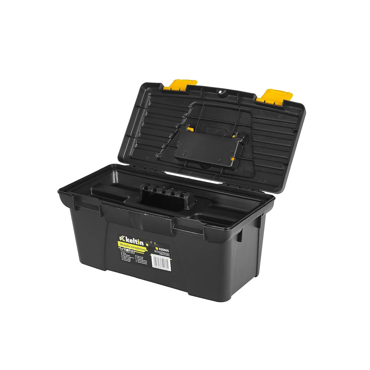 Keltin Plastic gereedschapskist 12" compact met tray