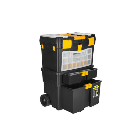 Keltin plastic gereedschapstrolley met wielen en verwijderbare organizer 46x26x62 cm