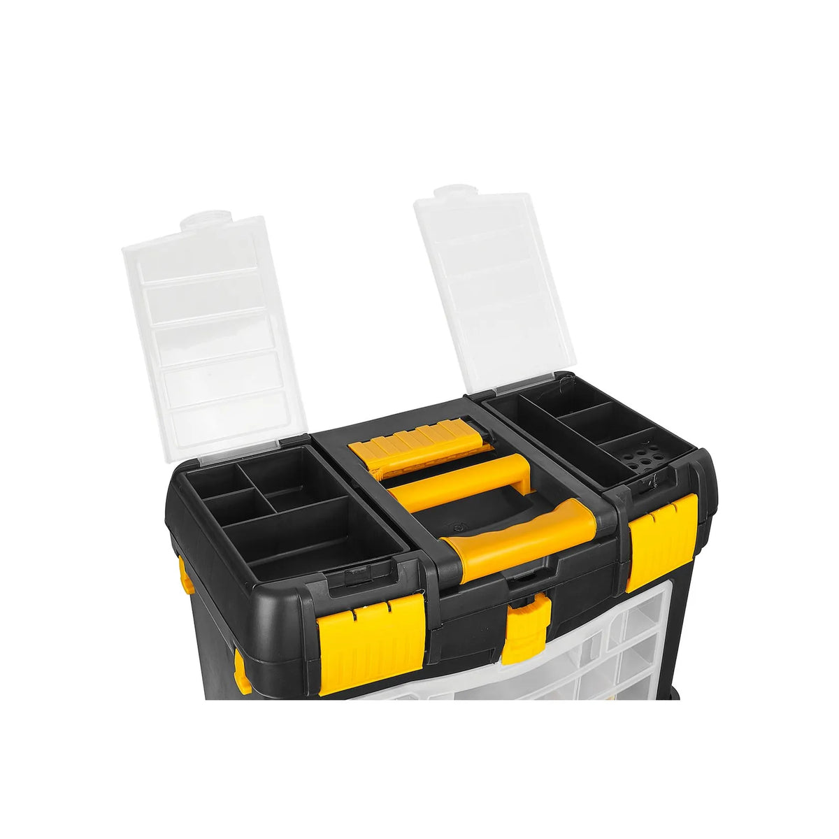 Keltin plastic gereedschapstrolley met wielen en verwijderbare organizer 46x26x62 cm