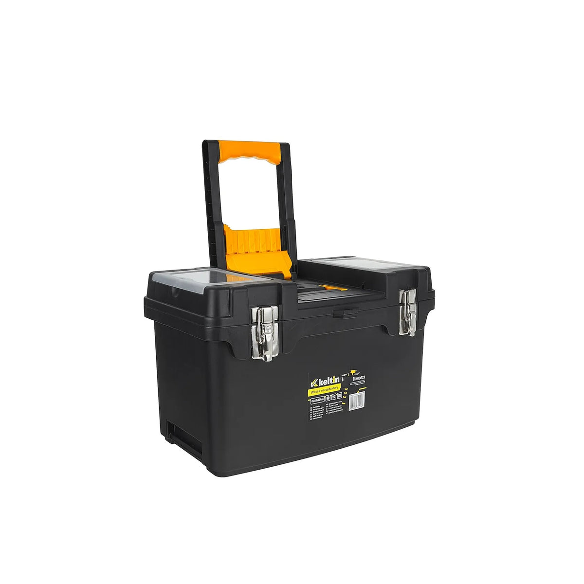 Keltin plastic gereedschapstrolley met organizer en 4 lades 46x26x82 cm