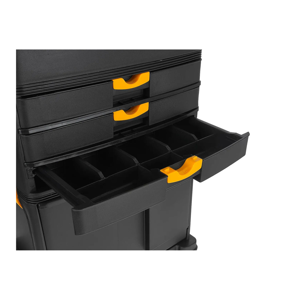 Keltin plastic gereedschapstrolley met organizer en 4 lades 46x26x82 cm