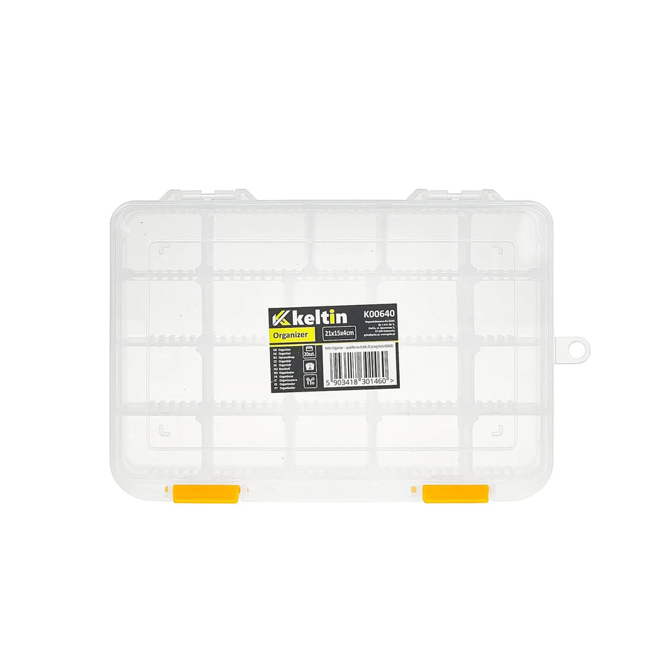 Keltin Plastic opbergsysteem met 20 vakken 21x15x4 cm