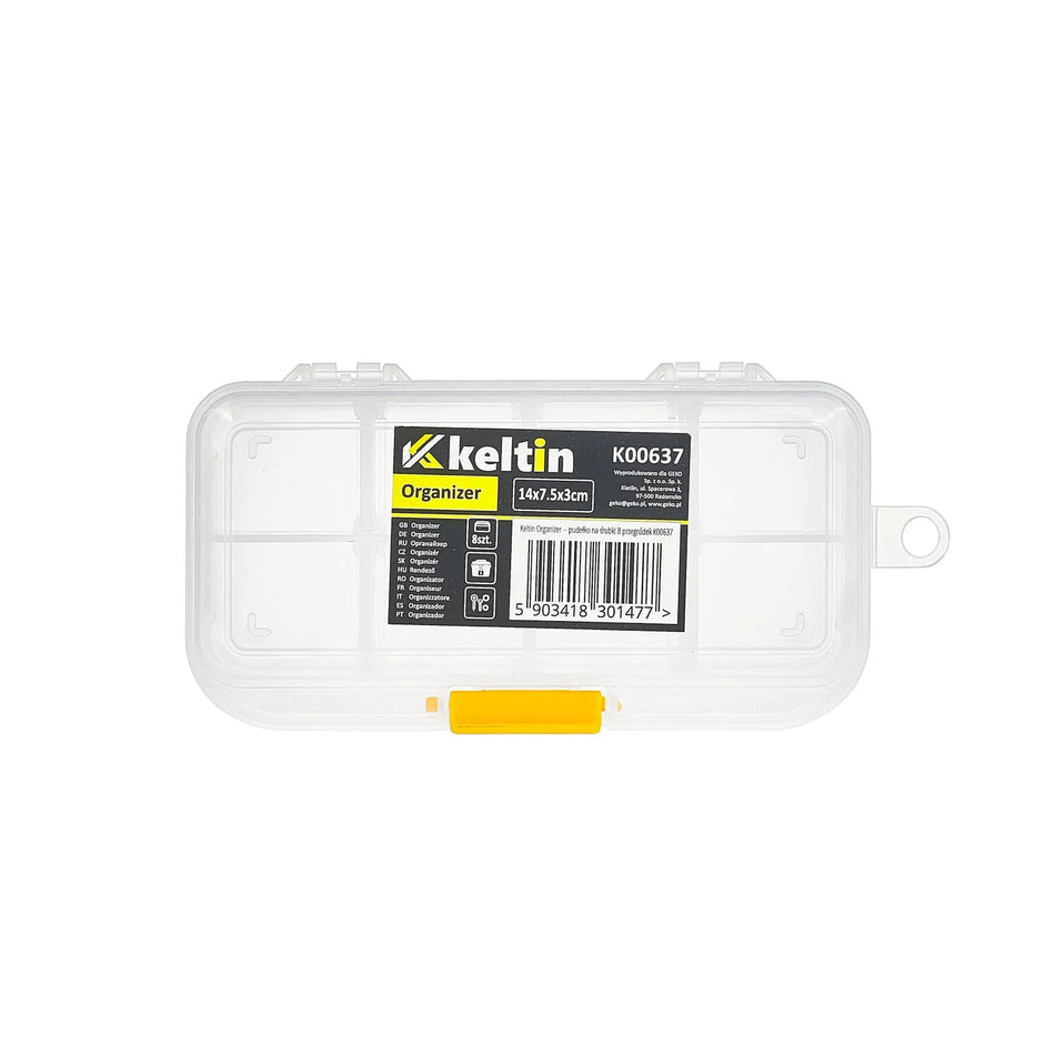 Keltin Plastic opbergsysteem met 8 vakken 14x7,5x3 cm