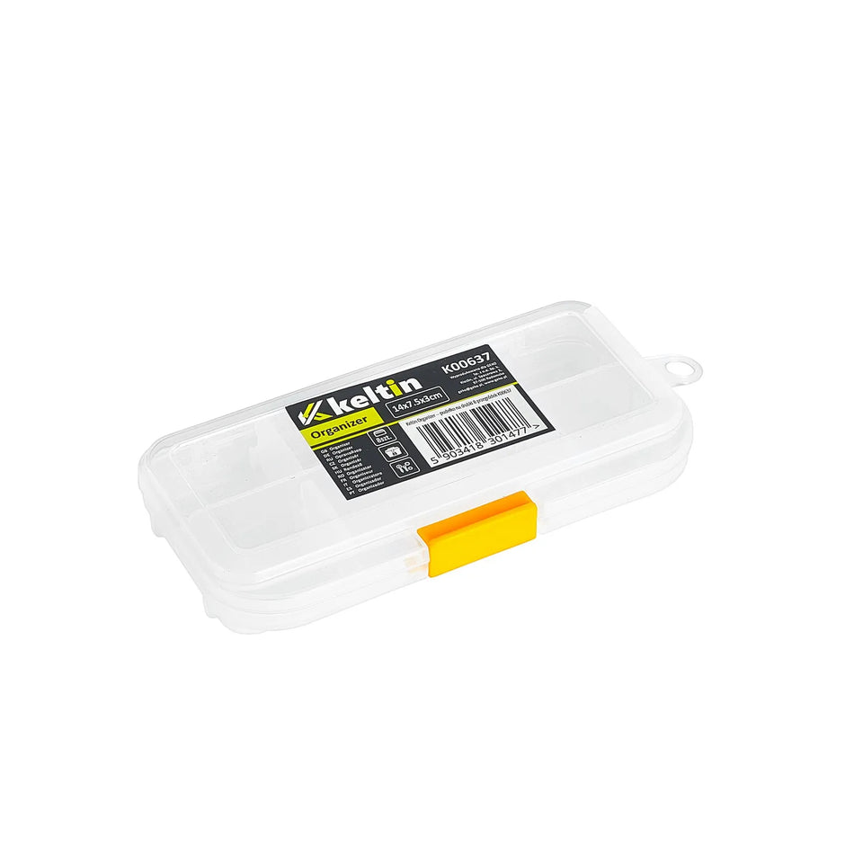 Keltin Plastic opbergsysteem met 8 vakken 14x7,5x3 cm