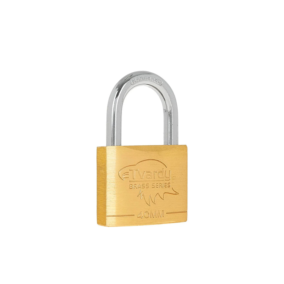 Tvardy Verstevigd messing hangslot 40 mm BRASS-SERIES