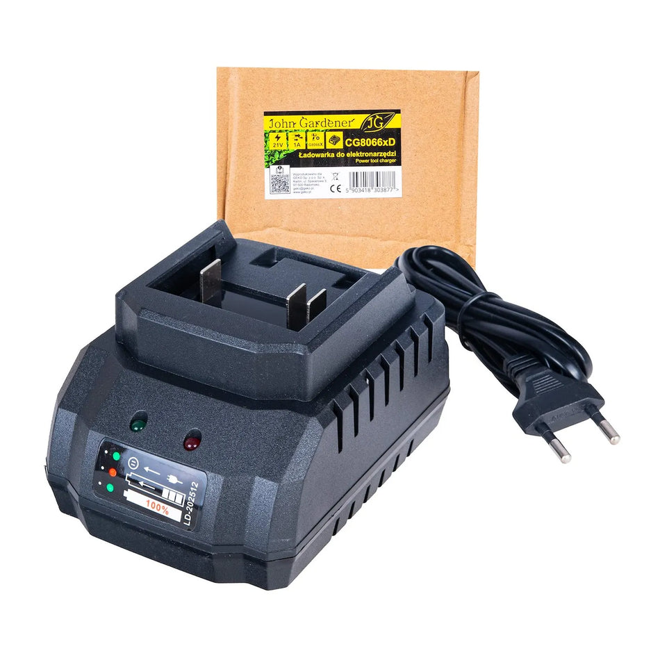 GEKO Basis Acculader 1 A 21 V voor G8066x Draadloos Gereedschap