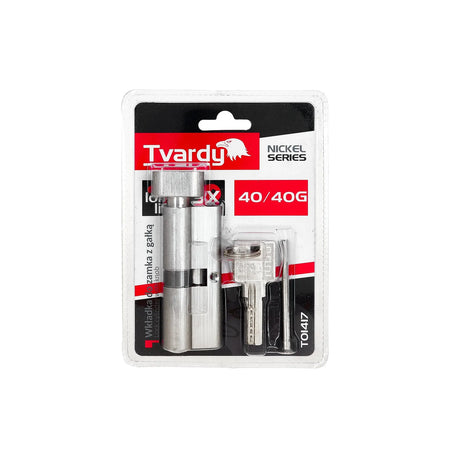Tvardy slotcilinder met draaiknop en aluminium behuizing 40/40G