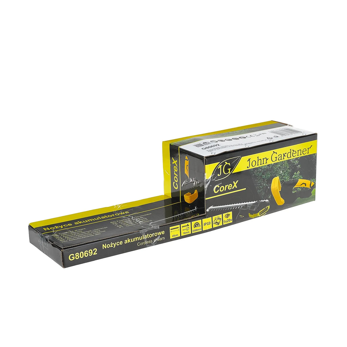 John Gardener Oplaadbare haagschaar CoreX 20 V 450 mm 4.0 Ah