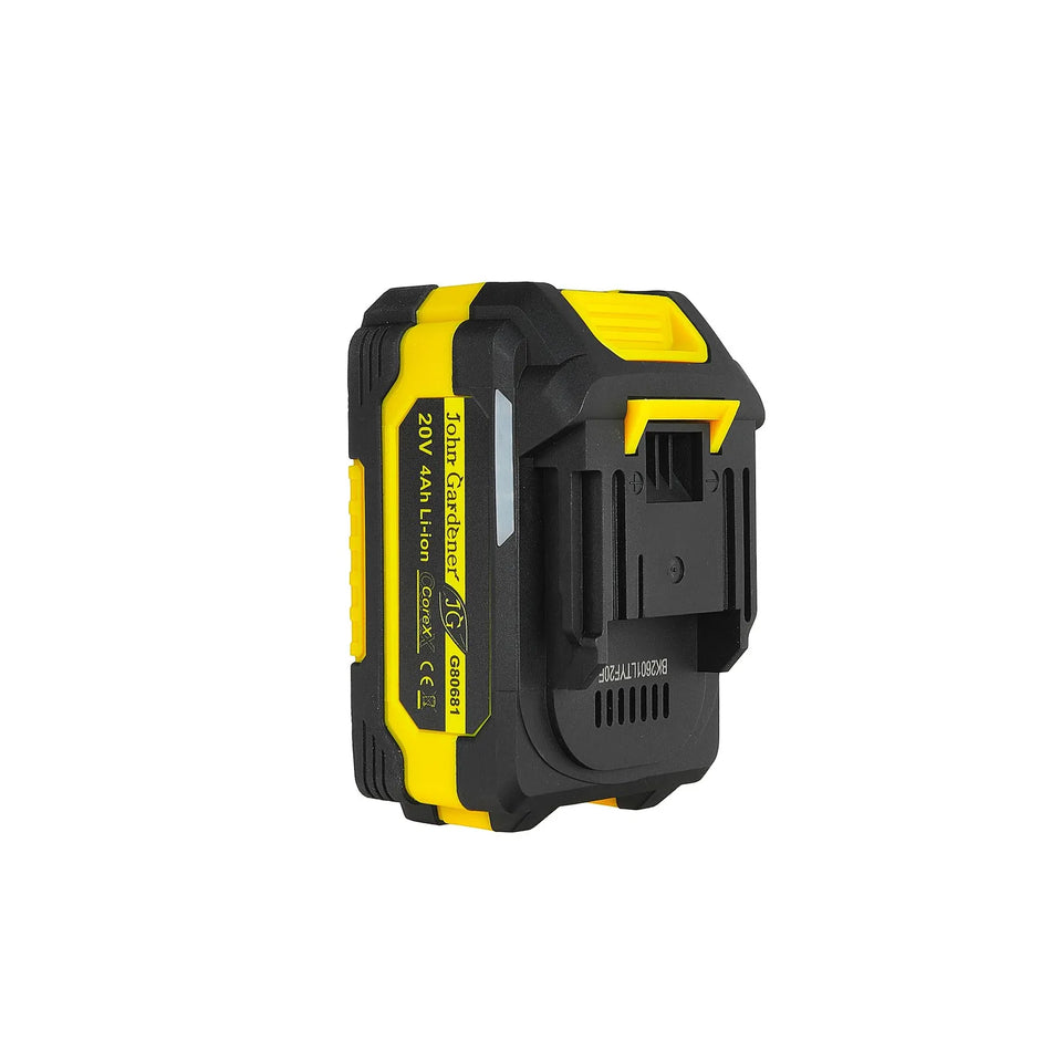 John Gardener Accu CoreX 20 V 4.0 Ah Li-Ion oplaadbaar