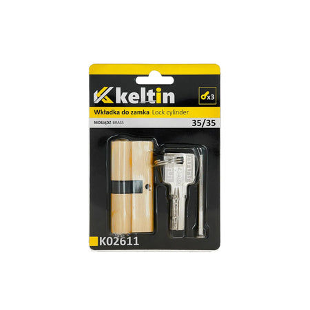 Keltin Cilinderslot insteek 35/35 mm brushed brass