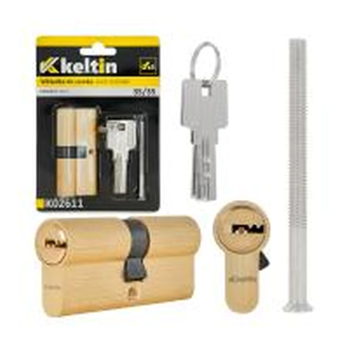 Keltin Cilinderslot insteek 35/35 mm brushed brass