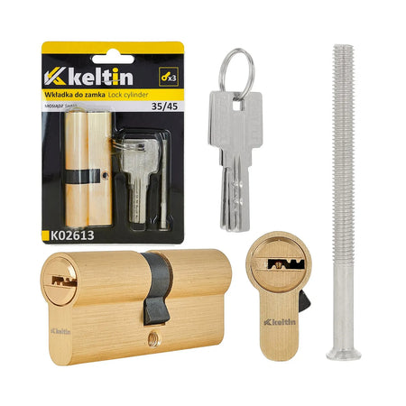 Keltin Cilinderslot insteek 35/45 mm brushed brass