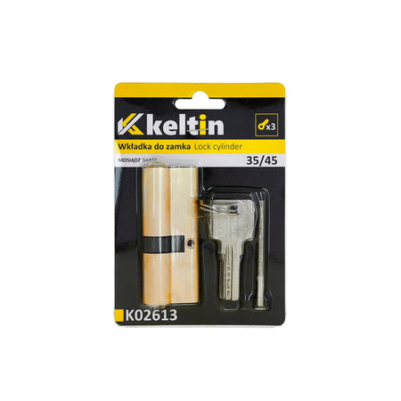 Keltin Cilinderslot insteek 35/45 mm brushed brass