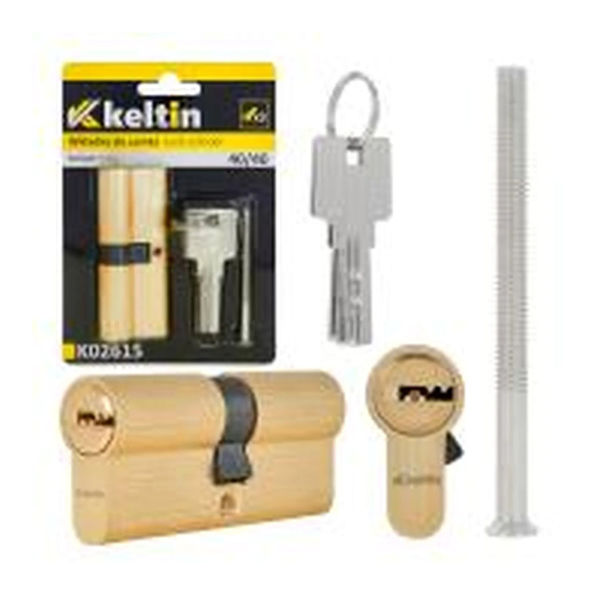 Keltin Cilinderslot insteek 40/40 mm brushed brass