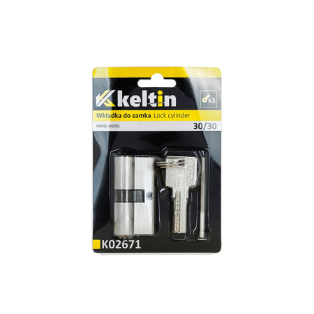 Keltin Cilinderslot insteek 30/30 mm brushed nickel