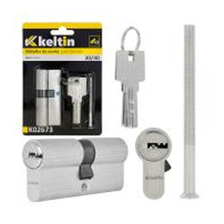 Keltin cilinderslot inzetstuk met geborsteld nikkel 30/40 mm