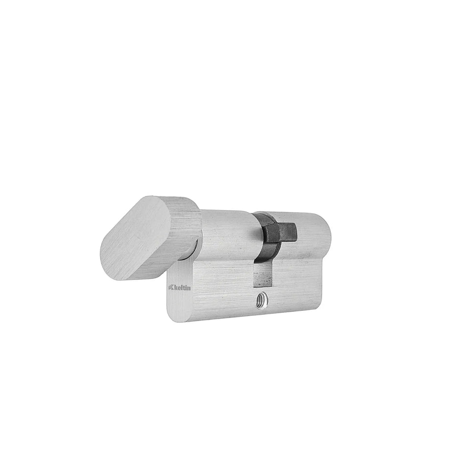 Keltin Cilinderslot met draaiknop 30G/50 mm geborsteld nikkel
