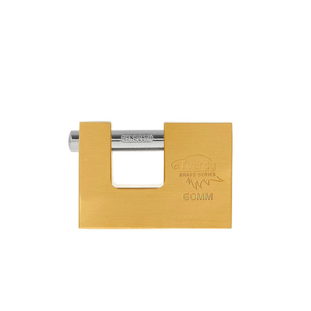 Tvardy Messing gehard schijfhangslot 60 mm Brass-Series