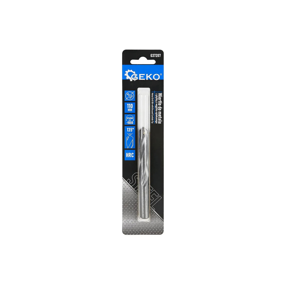 GEKO Metaalboor met Gesoldeerde Carbide Tip 11x110 mm