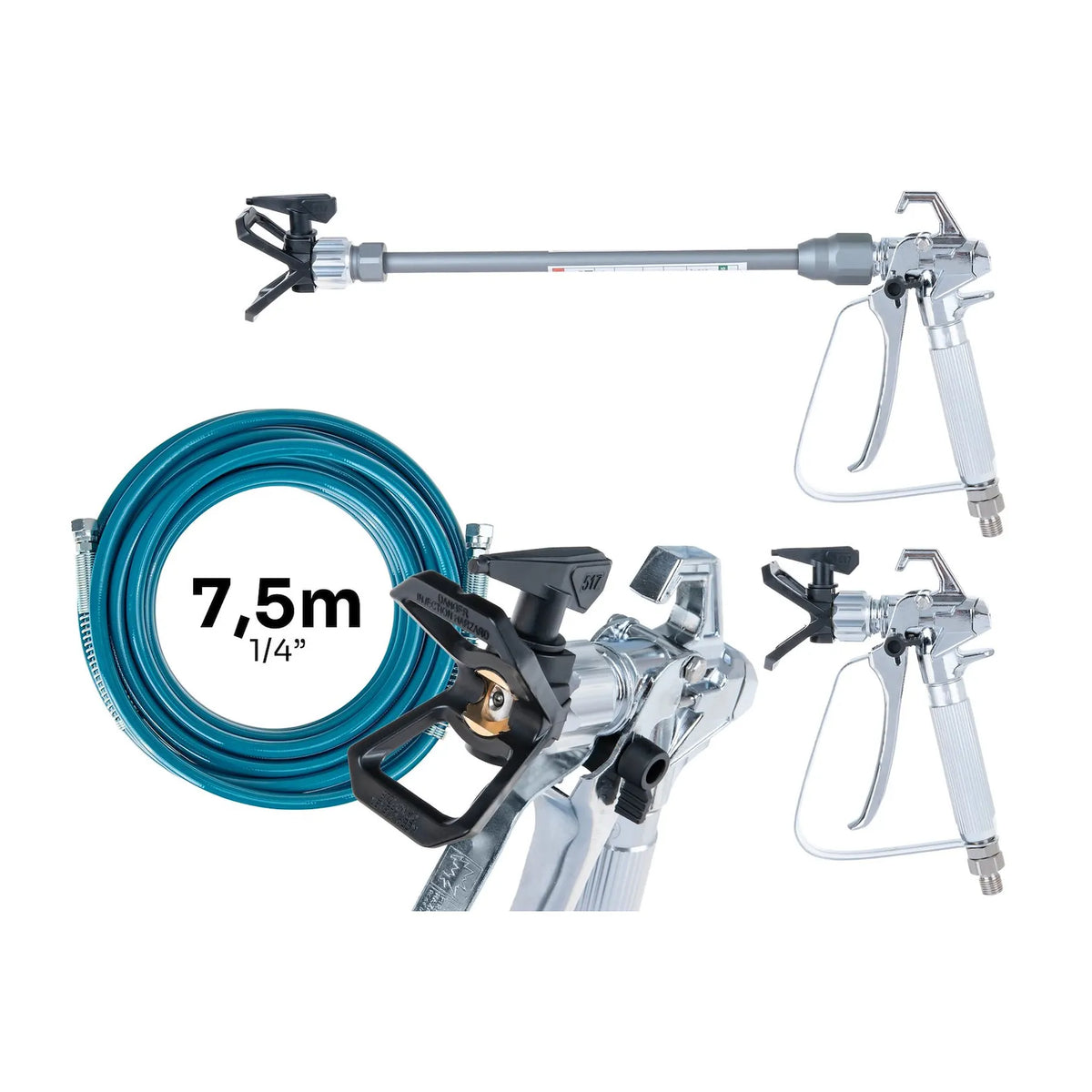 GEKO Elektrische airless verfspuit X10, 700 W, 200 bar