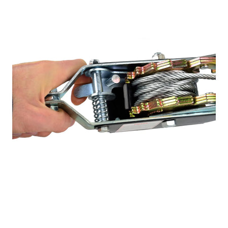 GEKO Handtakel dubbele ratel 2 ton met 2,5 m touw