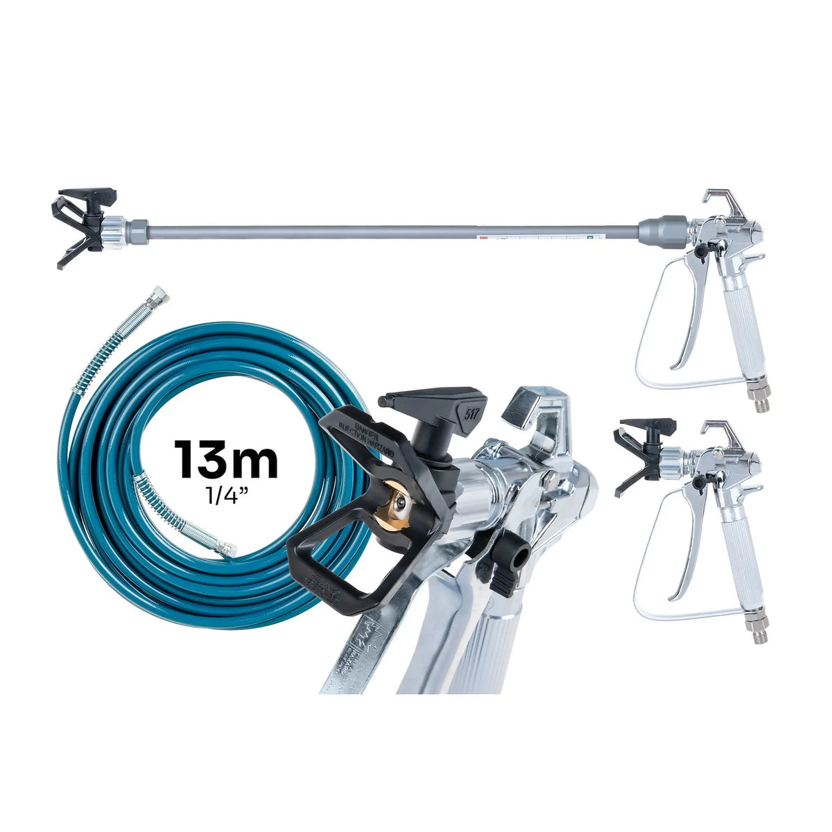 GEKO Electric airless verfspuit SP460 1000 W 13m slang