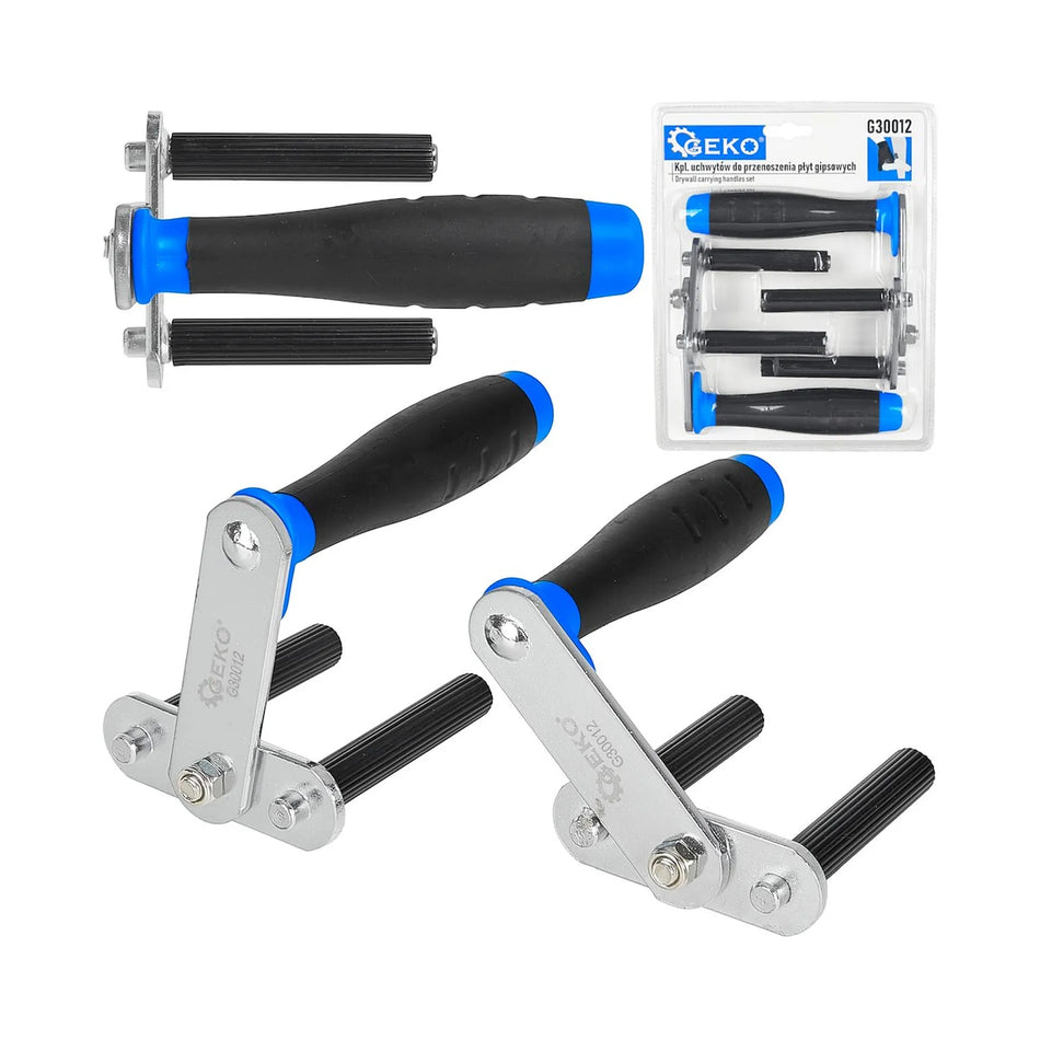 GEKO Set gipsplaat draaghandgrepen met zelfklemmend mechanisme, 2 stuks