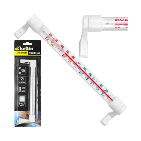 Keltin Buitenthermometer raam wit 205x17 mm -50 °C tot +50 °C