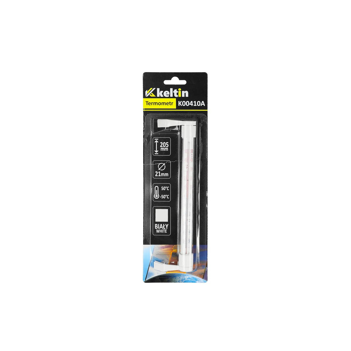 Keltin Buitenthermometer raam wit 205x17 mm -50 °C tot +50 °C