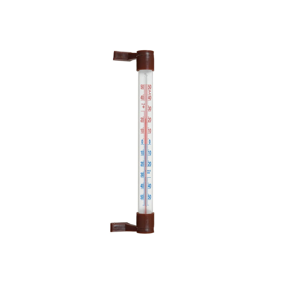 Keltin Buitenthermometer raam bruin 205x17 mm -50 °C tot +50 °C