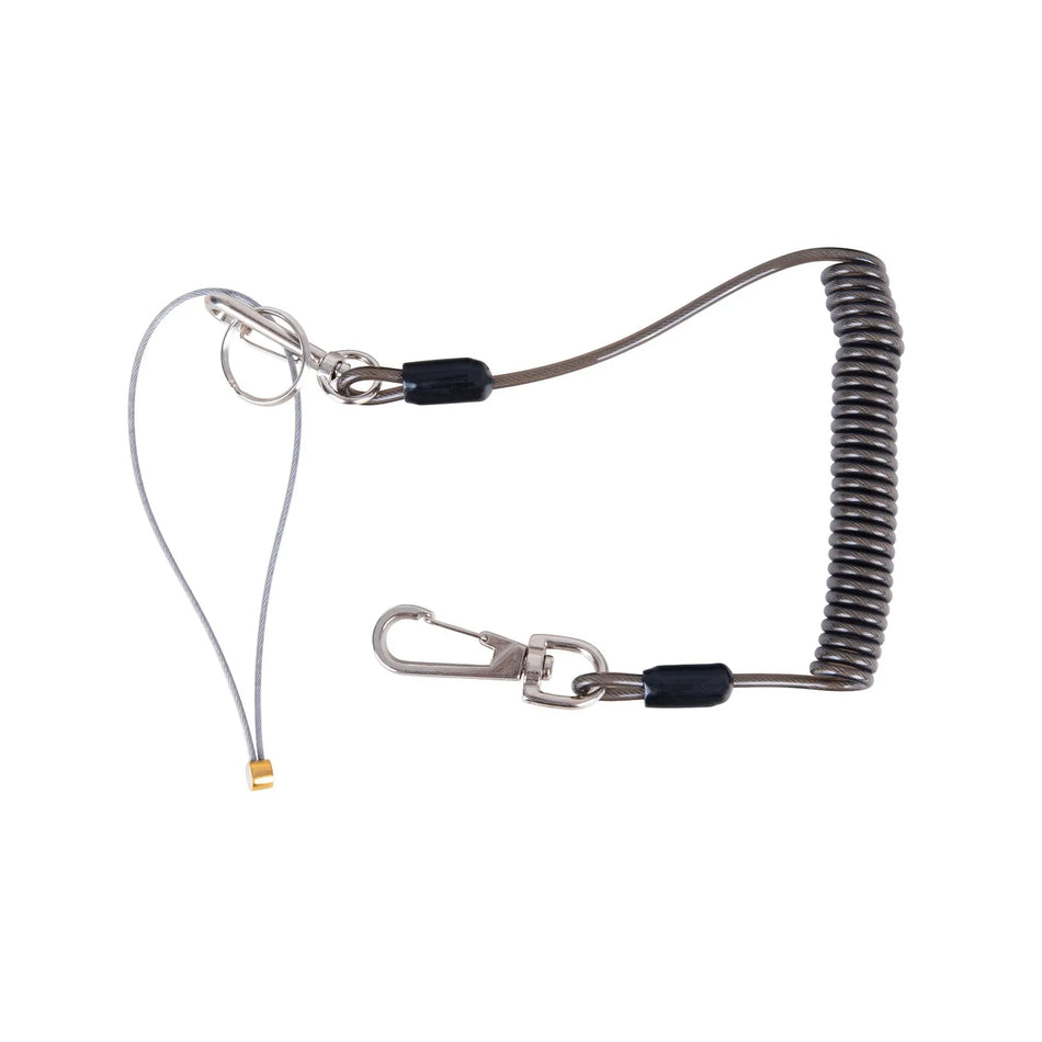 GEKO Elastisch veiligheidstouw met metalen karabijnhaken 1,5 mm 3 kg 52 - 170 cm