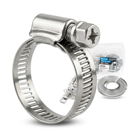 GEKO Slangklemset verstelbaar 8 mm breed 3 m band 10 stuks