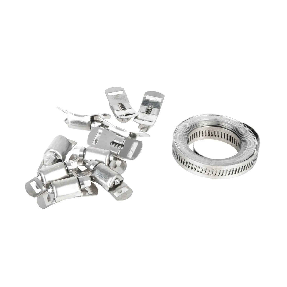 GEKO Slangklemset wormaandrijving met 10 klemmen 12,7 mm 3m