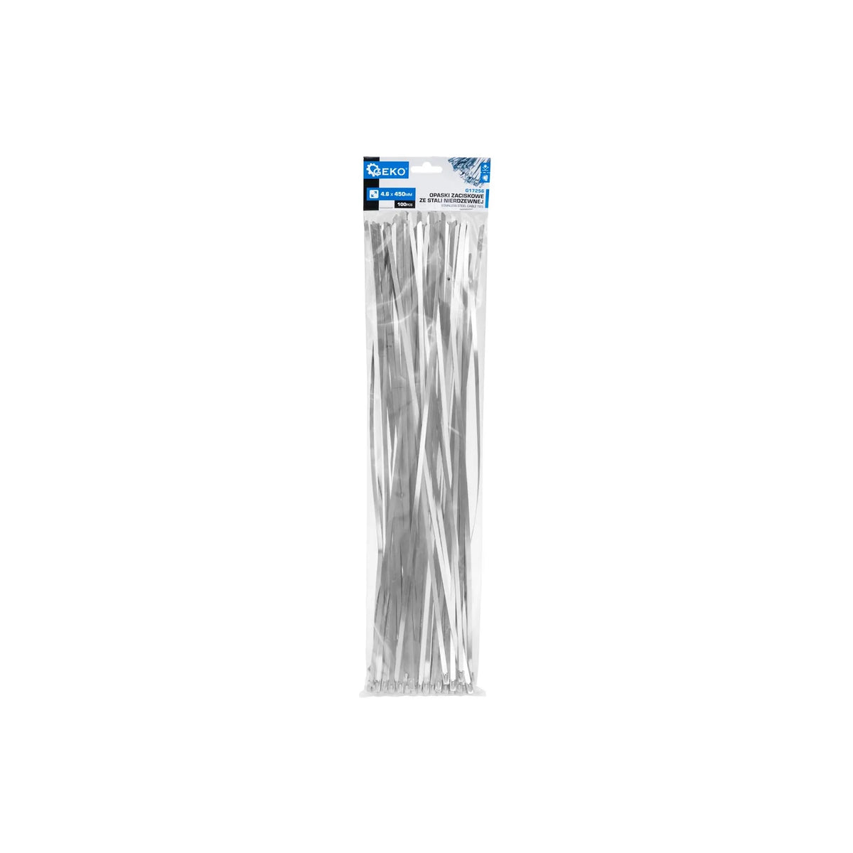 GEKO RVS Kabelbinders 4,6x450 mm Set van 100