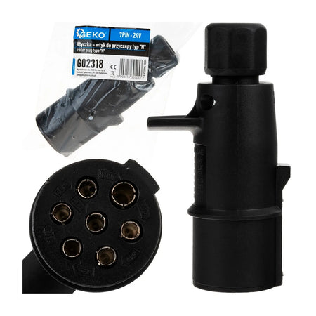 GEKO Aanhanger stekker 7-PIN 24 V type N man
