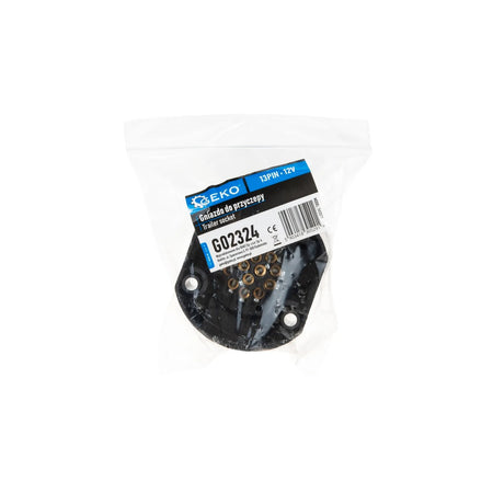 GEKO Trailercontactdoos 13PIN 12 V zwart