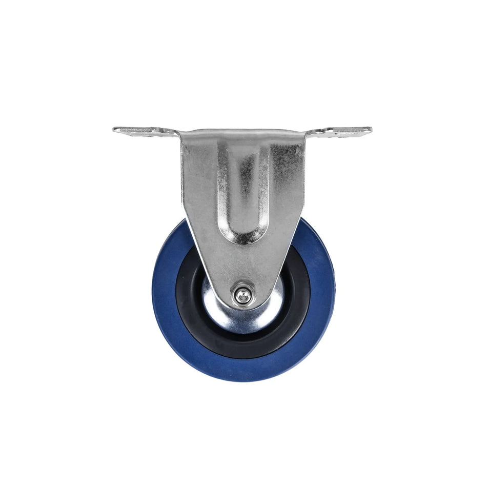 GEKO Vast rubberwiel met montageplaat 75 mm 60 kg