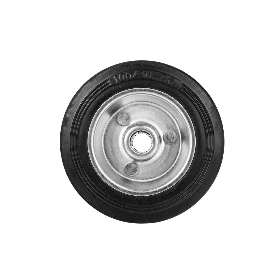 GEKO Stalen rubberwiel met rollager 100 mm 60 kg