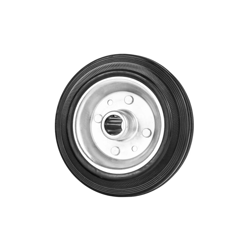 GEKO stalen rubberwiel met rollager 160 mm 130 kg