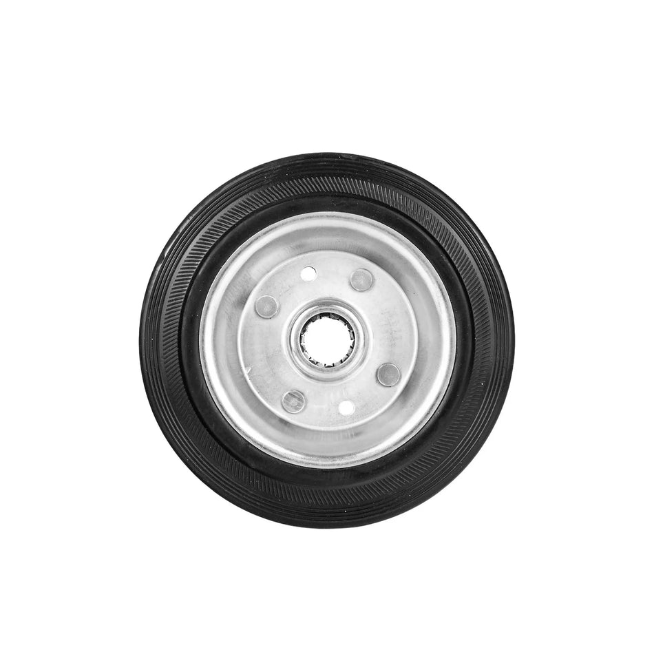 GEKO stalen rubberwiel met rollager 160 mm 130 kg