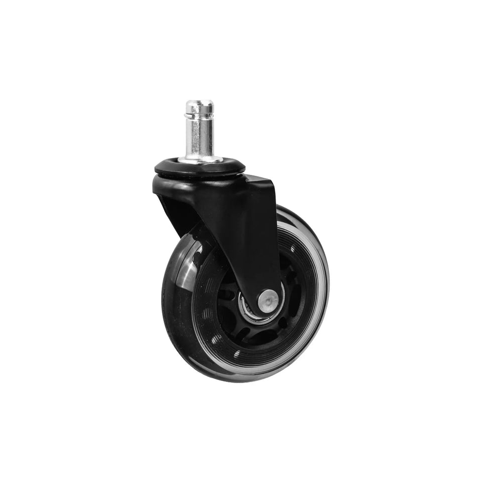 GEKO Set rubberen meubelwielen 75 mm 45 kg 5 stuks