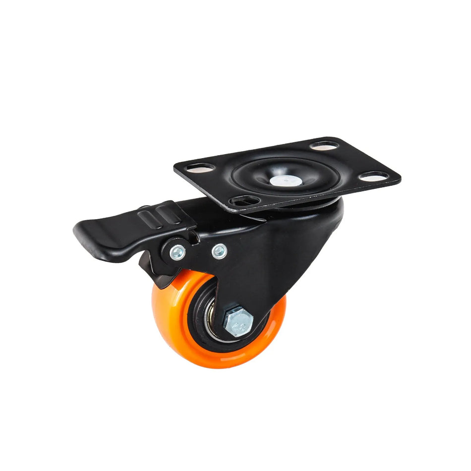 GEKO Set zwenkwielen PVC 50 mm 50 kg 4 stuks 2 met rem