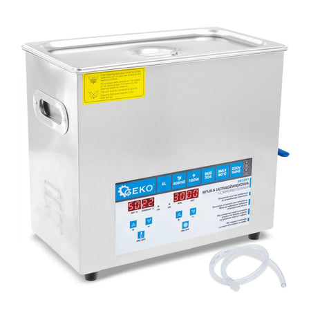 GEKO Ultrageluidreiniger 180 W met 6L RVS tank