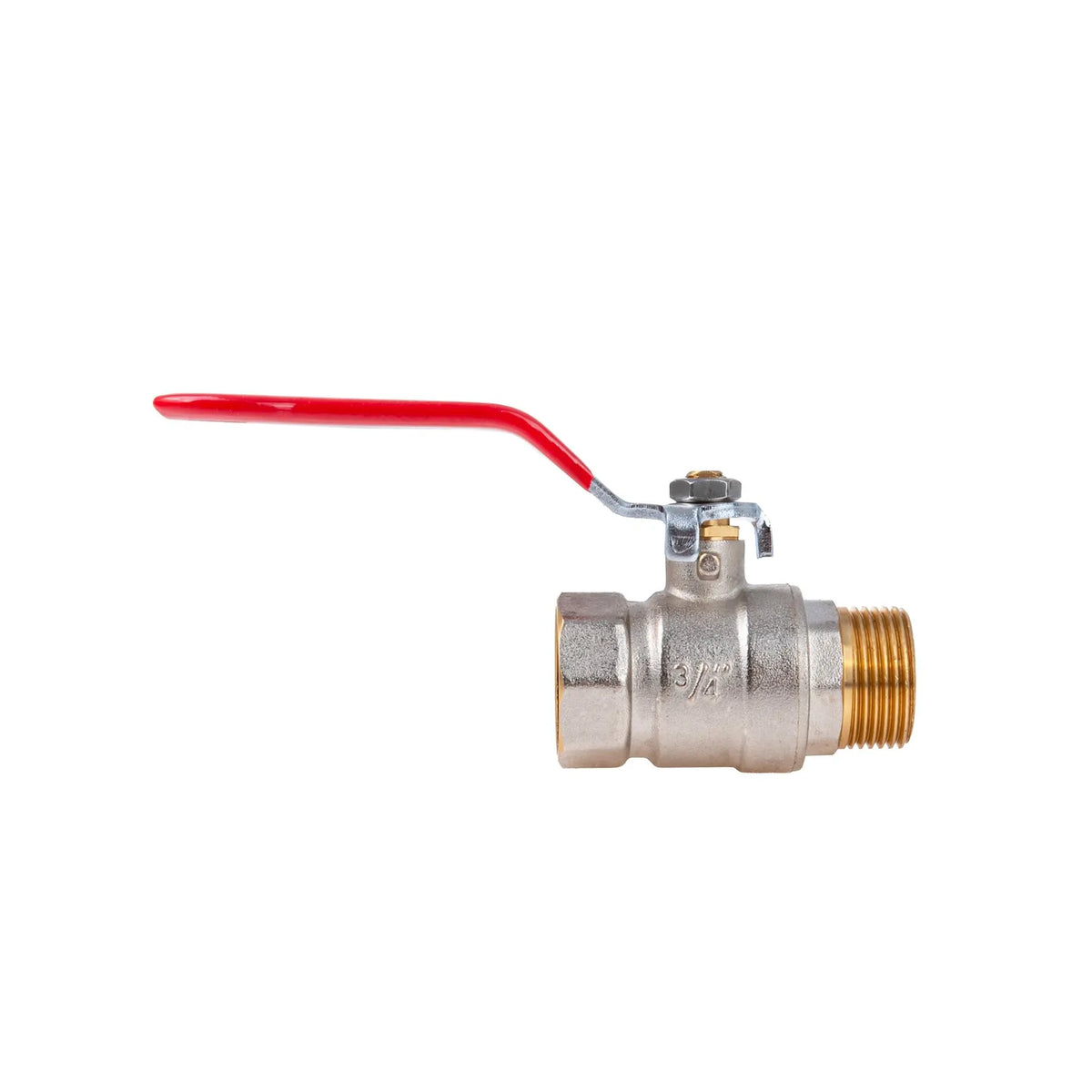 GEKO 3/4" kogelkraan met afdichting, interne/externe draad messing