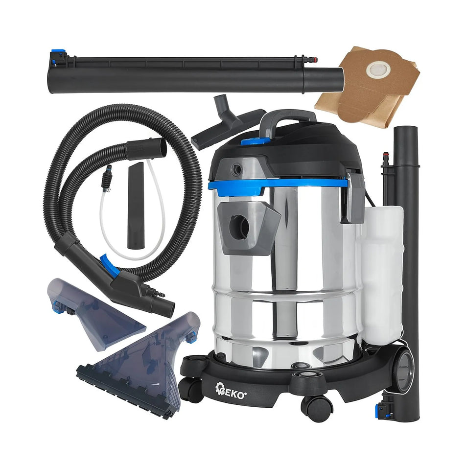 GEKO Wasstofzuiger 4in1 1400 W met RVS Tank 20 liter