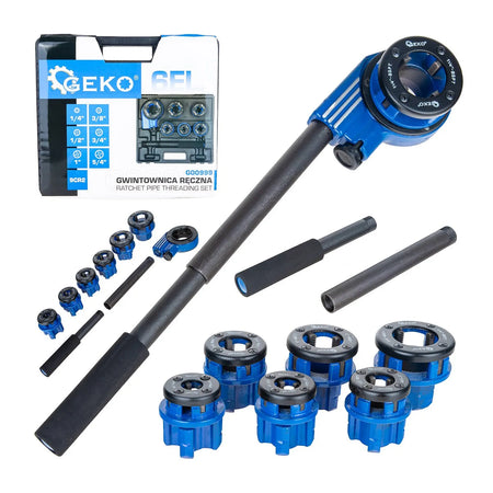 GEKO Handmatige pijpsnijset met ratelmechanisme 6-delig 1/4"-5/4"