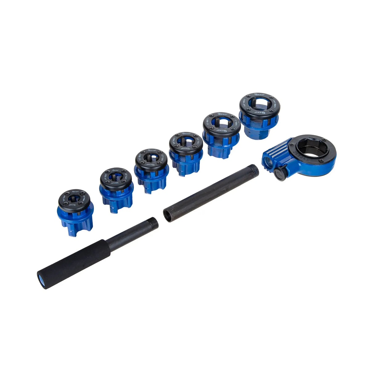 GEKO Handmatige pijpsnijset met ratelmechanisme 6-delig 1/4"-5/4"