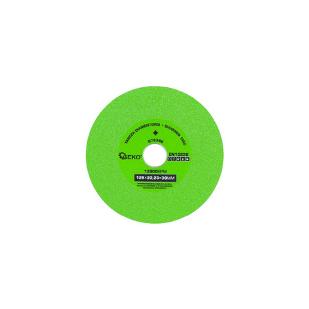 GEKO Diamantzaag- en slijpschijf voor glas en tegels 125×22,23×30 mm