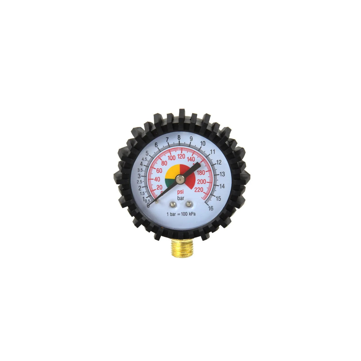 GEKO Manometer met rubberen bumper voor bandenpomp