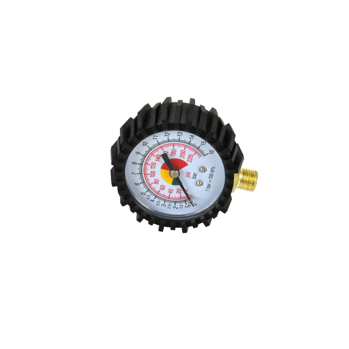 GEKO Manometer met rubberen bumper voor bandenpomp